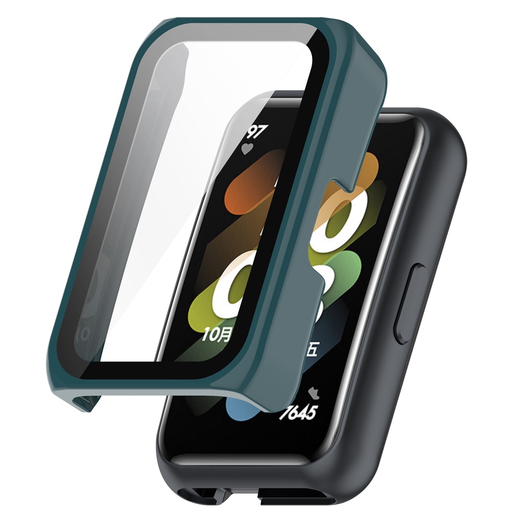 Ốp Điện Thoại Kính Cường Lực PC Cứng Bảo Vệ Màn Hình Cho Huawei Band 7 6 pro NFC Honor Band 6