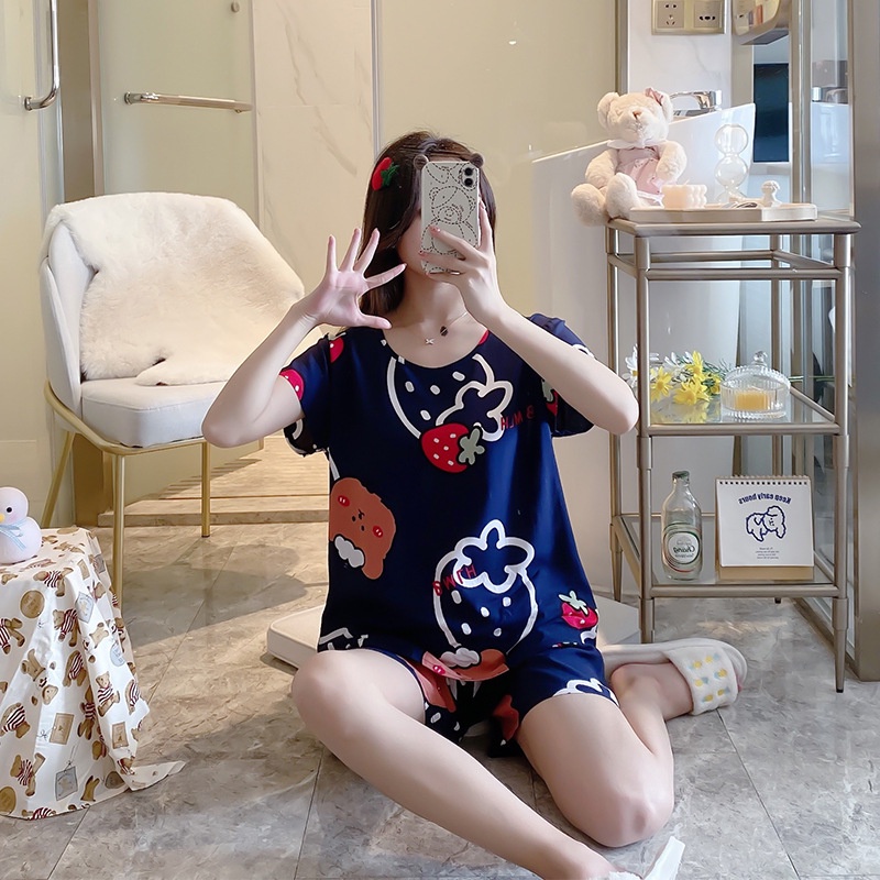 Bộ quần áo cộc tay cho nữ vải lanh thoáng mát, nhiều màu sắc và họa tiết trẻ trung, size từ 45 đến 75 kg