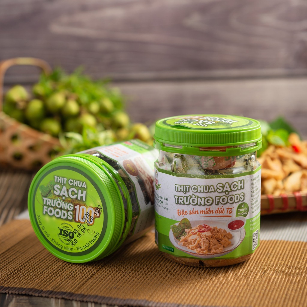 THỊT CHUA TRUYỀN THỐNG NGƯỜI MƯỜNG LÊN MEN TỰ NHIÊN ĂN LIỀN TRƯỜNG FOOD CHÍNH GỐC THANH SƠN PHÚ THỌ