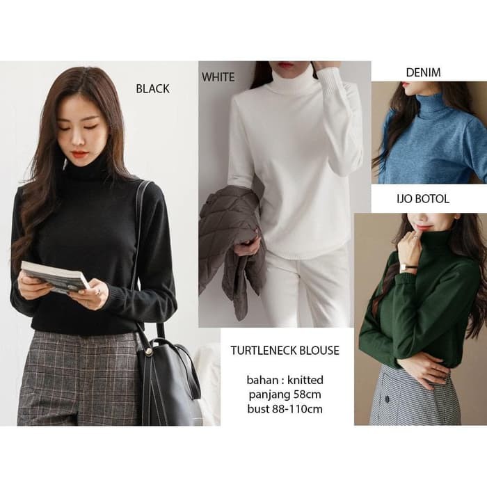 Áo voan cổ lọ tay dài thời trang thanh lịch D AG829