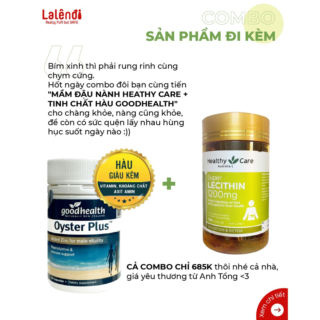 [Mã 66FMCGSALE hoàn 8% xu đơn 500K] Mầm Đậu Nành Healthy Care Super Lecithin Úc (100 viên/lọ) | Lalendi Store & Rendi | BigBuy360 - bigbuy360.vn