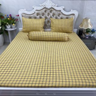 BỘ DRAP COTTON HÀN QUỐC 4 MÓN 100% COTTON