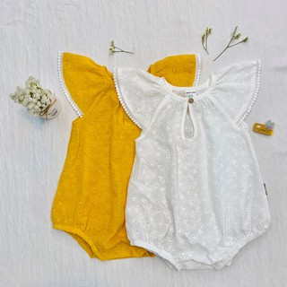 Bodysuit cho bé gái tay ren cổ giọt lệ_1EBD028_ChunChin