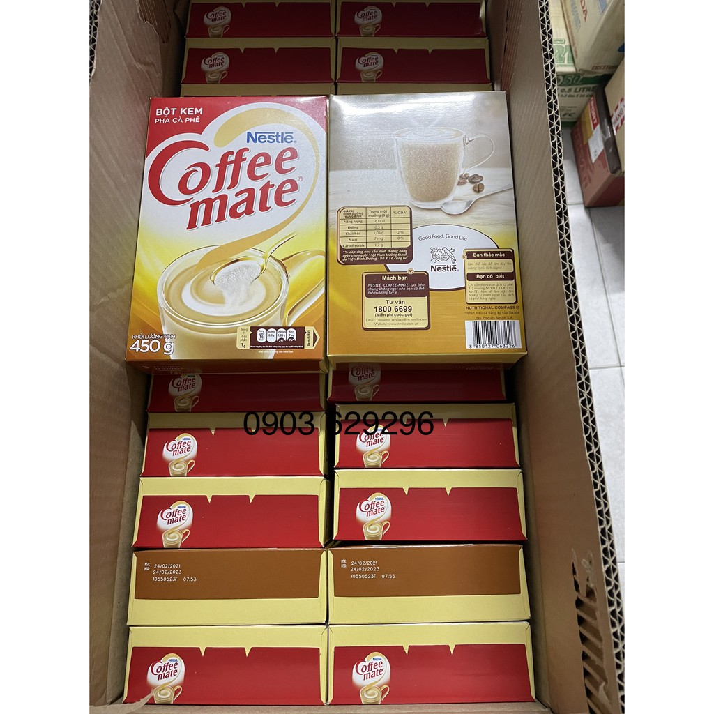 BỘT KEM COFFEE MATE NESTLE 450g - date 2023 - bột kem béo pha trà sữa và cà phê