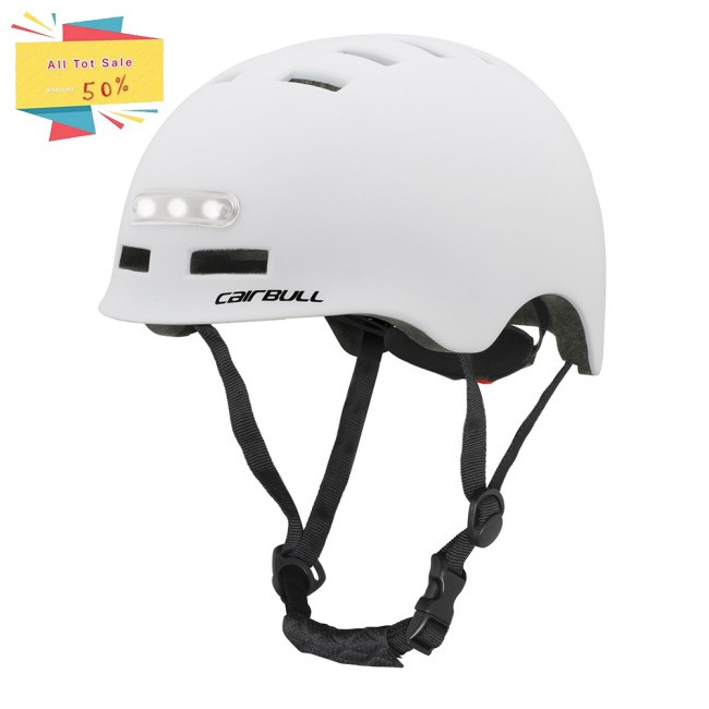 🔥Hàng xịn🔥 Riding Helmet Commuter Exercise Bicycle Electric Scooter Balance Bike Riding Helmet With Front And Rear Lights