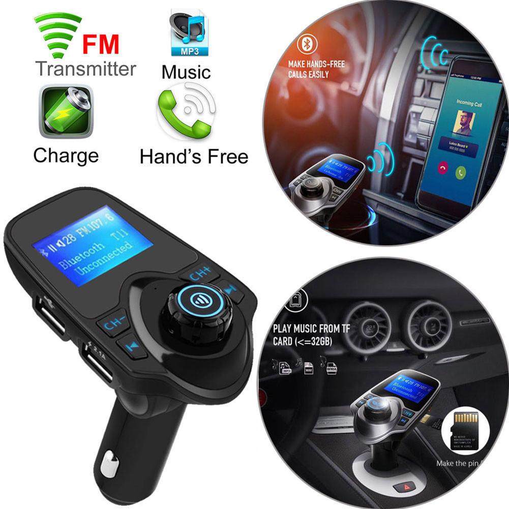 Màn hình LCD trên ô tô 1.44 "Bộ phát Bluetooth FM trên ô tô Rảnh tay trên ô tô Bộ sạc USB Máy nghe nhạc MP3 w / MIC