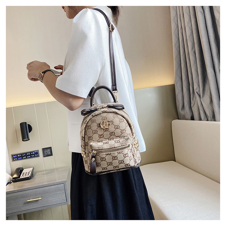 [RẺ NHẤT SHOPEE] Balo gucci nữ mini kiêm túi đeo chéo CG-450 , chất da mềm dữ fom cực tốt, chống nước, balo công sở