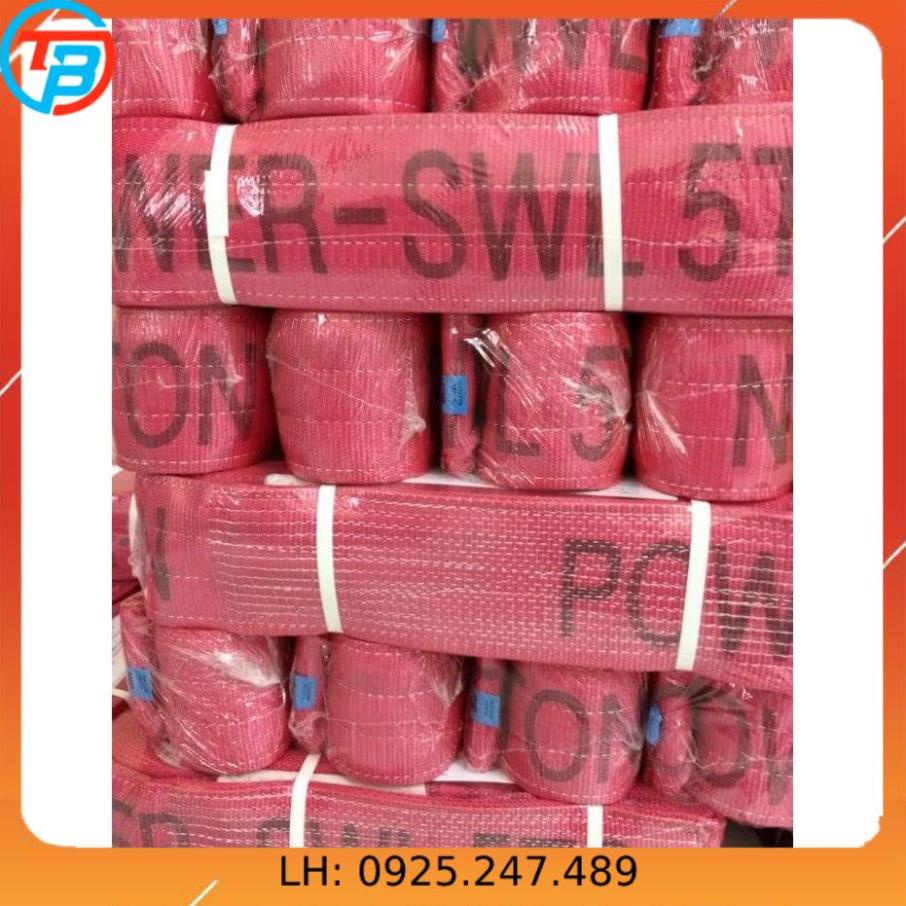 Dây cáp vải cẩu hàng 5 Tấn - bản 125mm - Hệ số 5:1 - 3 Mét CÁP THÉP Thái Bình VinàN