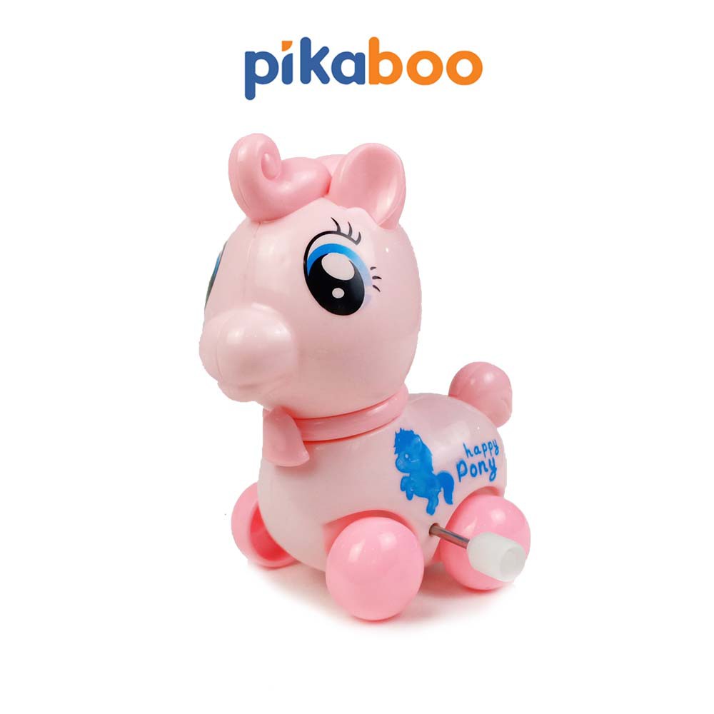 Đồ chơi cho bé ngựa vặn cót Pikaboo đa sắc màu chất liệu nhựa ABS cao cấp an toàn, kích thước 8x8x8cm, giải trí cho trẻ