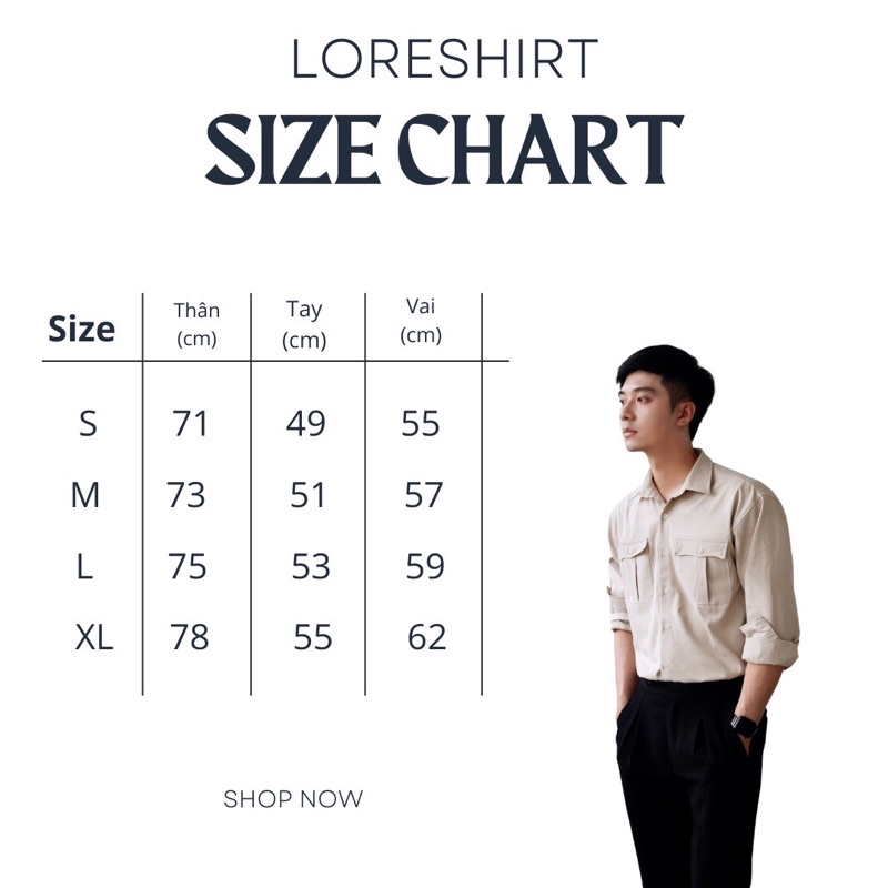 Áo sơ mi nam SCOTT dài tay có túi thoáng mát Lore Shirt