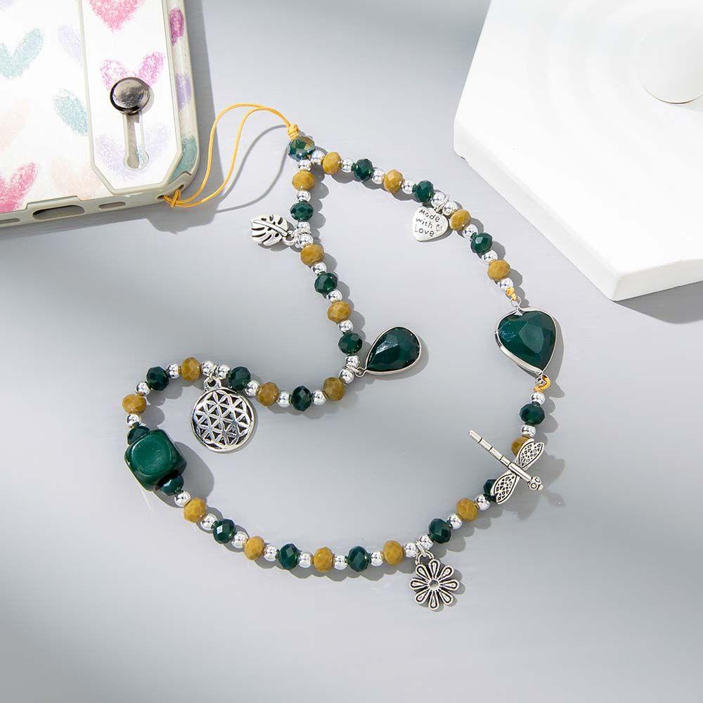 Ốp Điện Thoại Kèm Dây Đeo Chuỗi Hạt Chống Thất Lạc Tiện Dụng