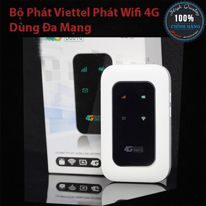 Cục wifi mini 4G ĐẲNG CẤ QUSY TỘC D6610 - Hàng chính hãng Viettel