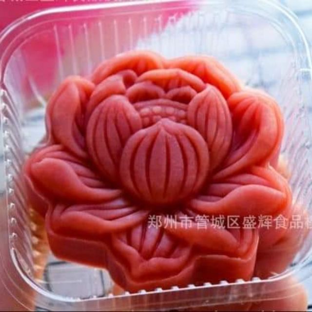 Khuôn trung thu hoa sen 3d - 75gr