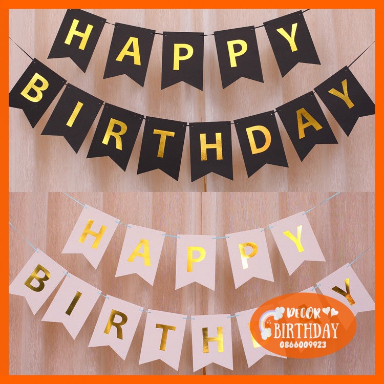 Dây Chữ Happy Birthday ️️ĐUÔI ️CÁ️ Nhiều Màu Đẹp Trang Trí Sinh Nhật Cho Bé, Sinh Nhật Bạn Trai, Bạn Gái