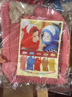 Mũ chùm kín cổ cho bé