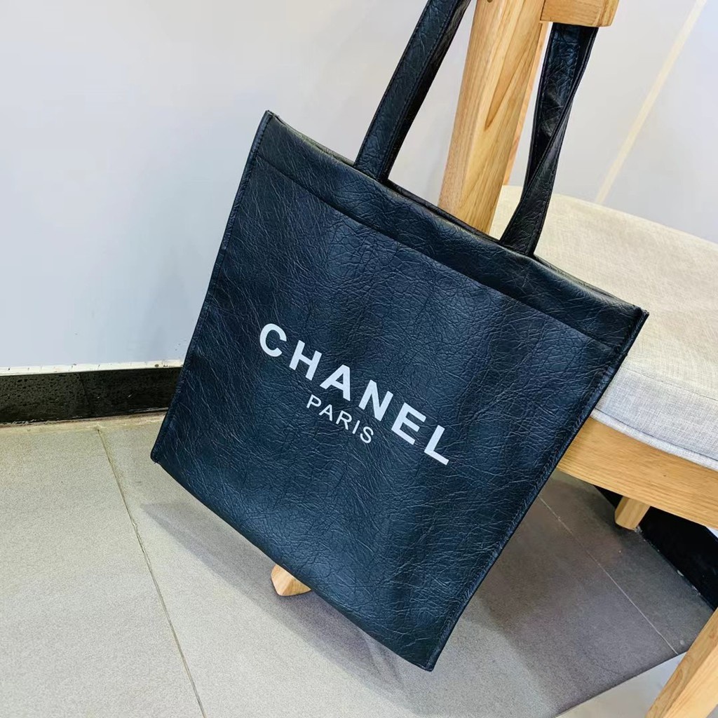 Fashion brand kraft paper new shopping bag ladies ins hot sale shoulder bag student handbag