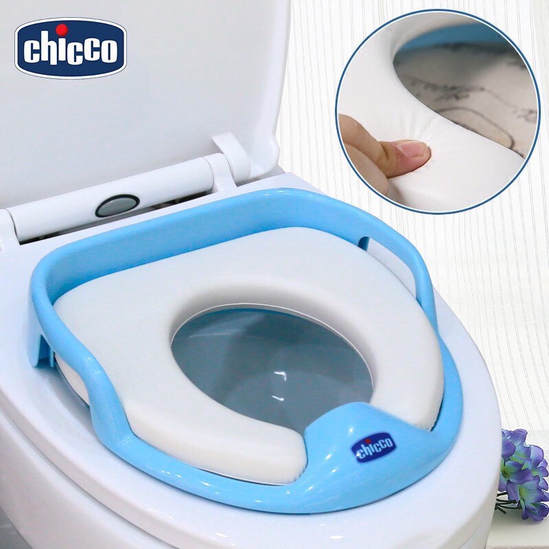 [Mã 267FMCGSALE giảm 8% đơn 500K] Thu nhỏ bồn cầu Chicco chính hãng, Bệ toilet, lót bồn cầu cho bé