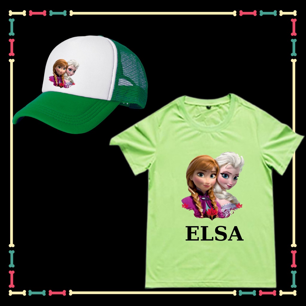 Combo Mũ Áo Elsa dễ thương xịn xò đủ màu sắc đủ size áo cho bé gái