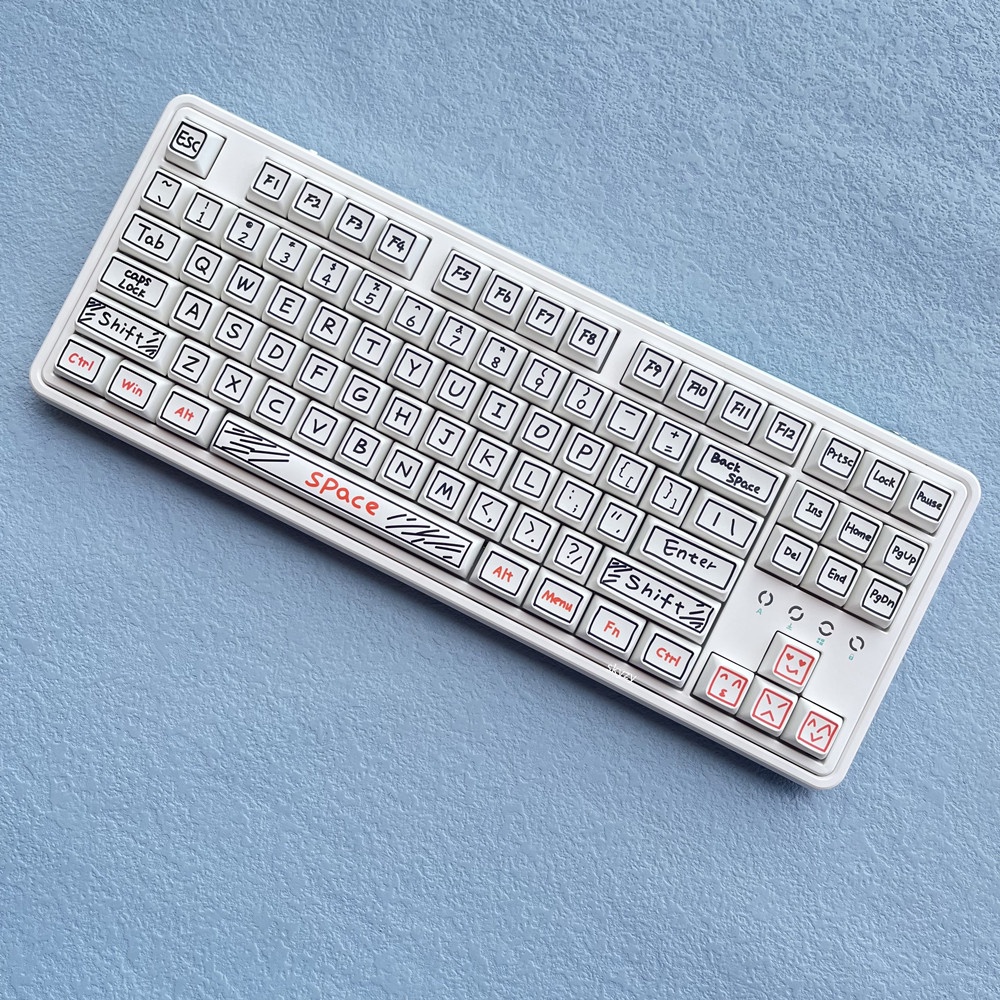 127 Phím Watercolor Pen Keycaps XDA Profile Màu nước Bút Graffiti Phim hoạt hình Anime PBT DYE SUB Bàn phím cơ học Keycap | BigBuy360 - bigbuy360.vn