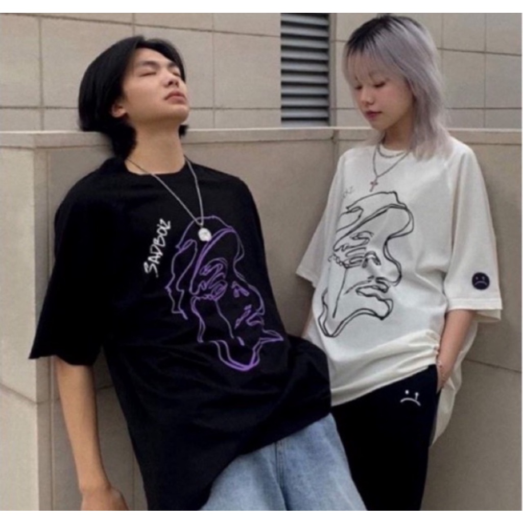 Áo thun, áo phông SADBOIZ SAD STORY 1:1, vải cotton dáng chuẩn cho nam nữ