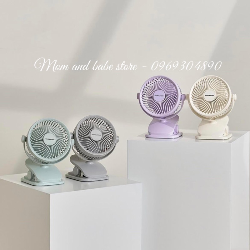 Quạt kẹp xe đẩy & Dono nội địa Hàn Quốc/ quạt kẹp pin trâu