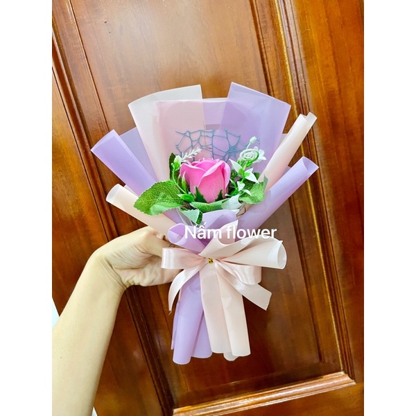 Bó hoa sáp 1 bông xinh xắn
