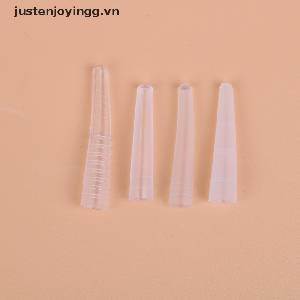 (Hàng Mới Về) Set 10 Nắp Silicone Đậy Lông Mi Giả Kèm Nhíp Hỗ Trợ Nối Mi