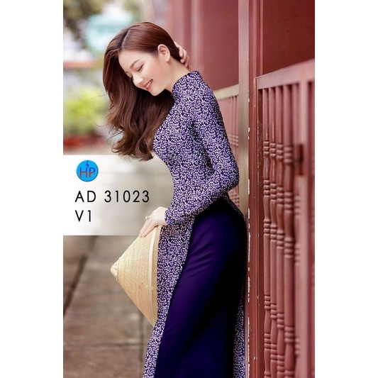 Vải áo dài hoa nhí