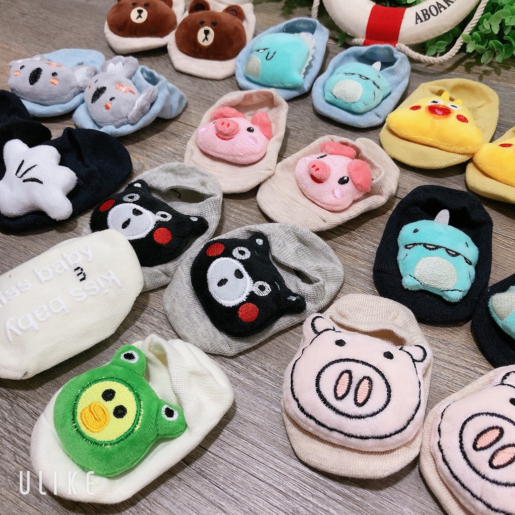 (Chọn mẫu) Tất sơ sinh hình thú cho bé SIZE 0-8M