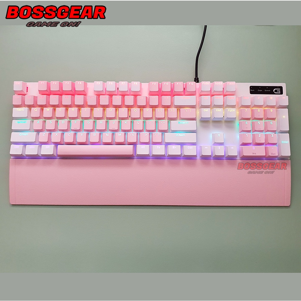 Bàn Phím Cơ Gaming TC-3218 Fullsize LED Rainbow Có kê tay rời Blue Switch