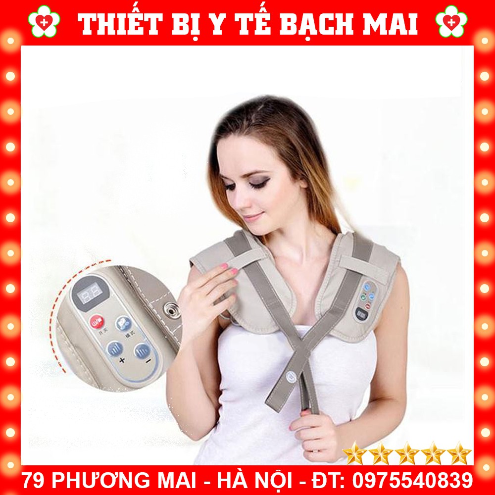 Đai Massage Xoa Bóp Lưng, Cổ, Vai, Gáy - Lưu Thông Tuần Hoàn Máu