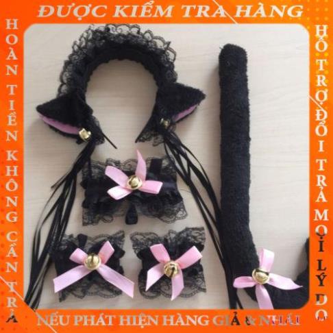 Trang phục cosplay anime tai mèo và đuôi làm quà tặng giáng sinh và tiệc Halloween cao cấp  okhucli | BigBuy360 - bigbuy360.vn
