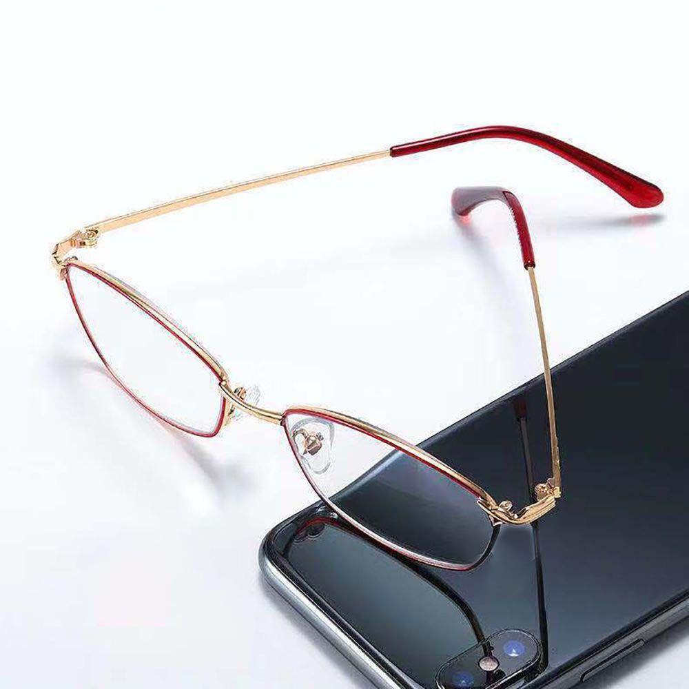 MOCHO Kính Đọc Sách Gọng Kim Loại Chống Bức Xạ Ánh Sáng Xanh Thoải Mái Phong Cách Retro Cho Nam Và Nữ