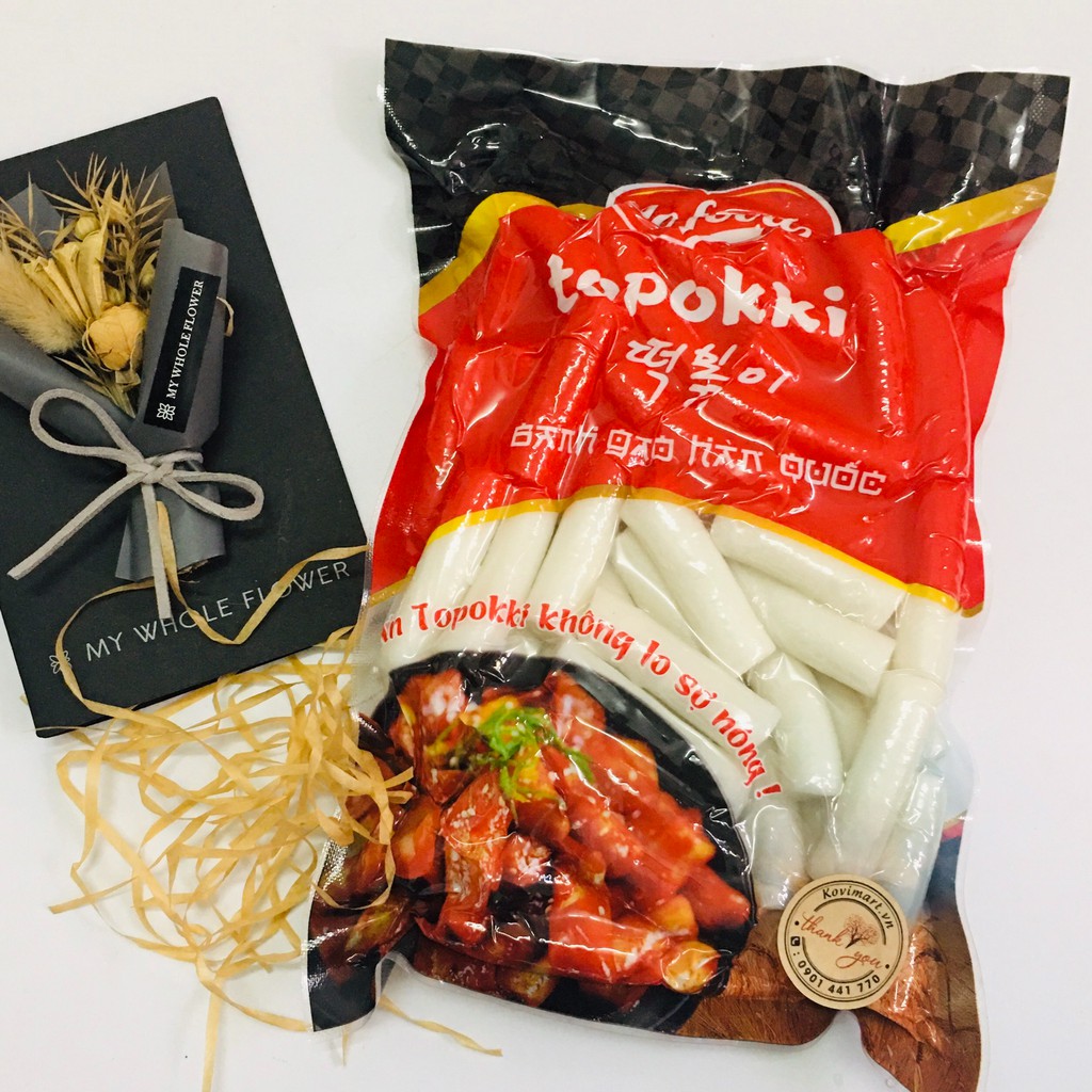 Bánh gạo tokbokki Hàn Quốc 500G