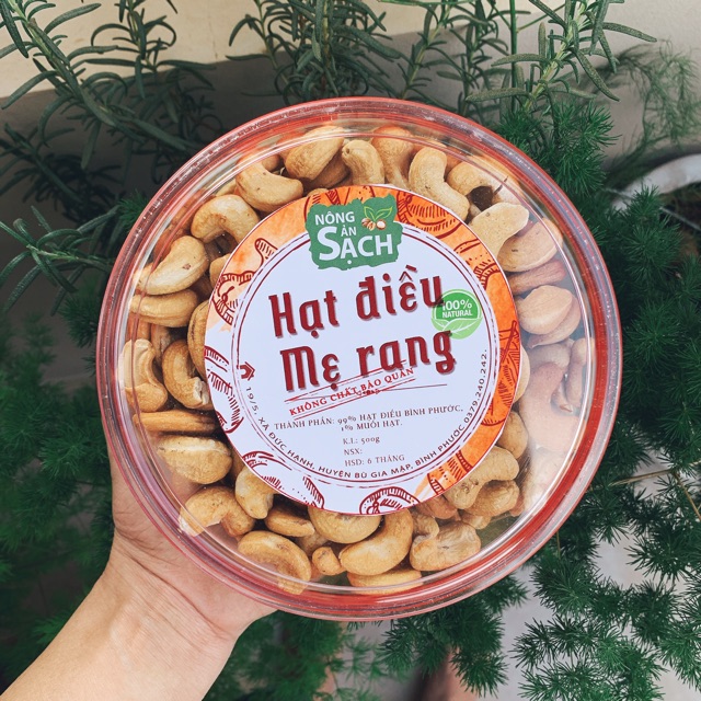 500g Hạt Điều rang muối đã bóc vỏ lụa không mặn