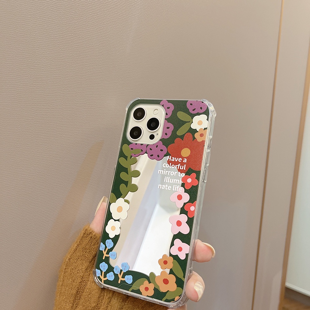 ốp iphone 11 Ốp điện thoại TPU mềm kèm gương soi cho iPhone 11ProMax X Xr XsMax 7 8Plus Se 2020 12promax 12mini 13promax 13mini