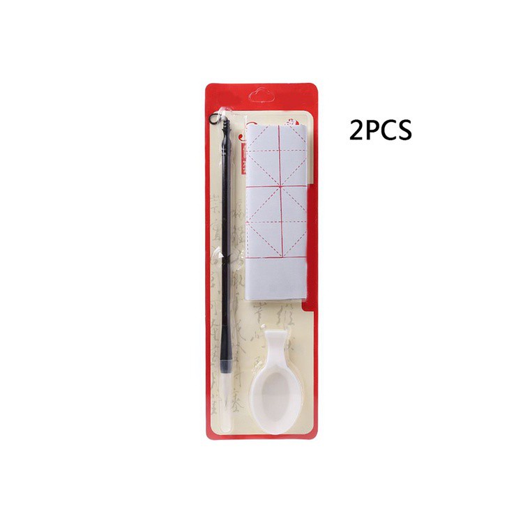 Bigbox 2 Set Reusable Magic Water Writing Cloth Brush Chinese Calligraphy Practice Suit Water Writing Cloth