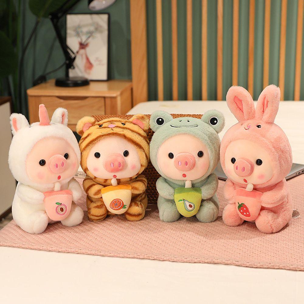 Đồ chơi nhồi bông Hình Chú Heo Hoạt Hình Dễ Thương 25CM 3Cm Trang Trí Phòng Bé