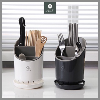 Ống đựng đũa thìa để bàn, giá để đũa thìa nĩa nhựa phong cách hiện đại để bàn trang trí nhà bếp