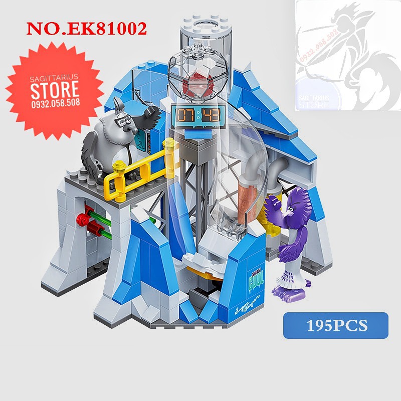 Lego Angry Birds - EK81002 Lắp Ráp Trụ Sở Băng + 2 nhân vật