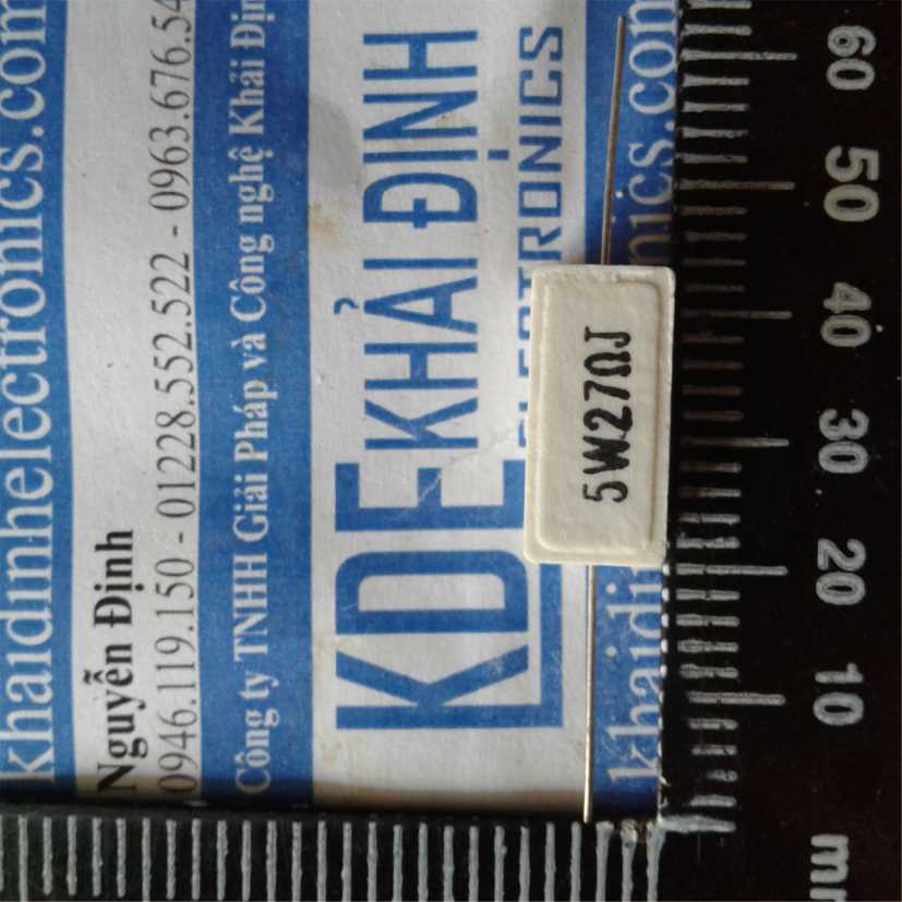 điện trở 5W, 27Ω (10 con) kde0068
