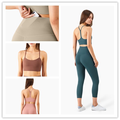Set áo bra và quần thun thể thao thời trang nữ
