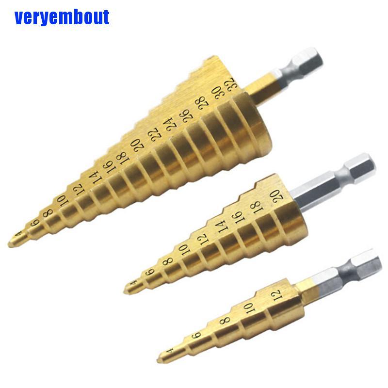Bộ mũi khoan bước bằng thép HSS