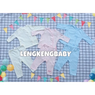 Bộ Lullaby cài lệch vải thoáng cho bé