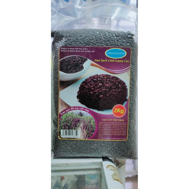 Gạo lứt tím than (2kg) - Hút chân không | BigBuy360 - bigbuy360.vn