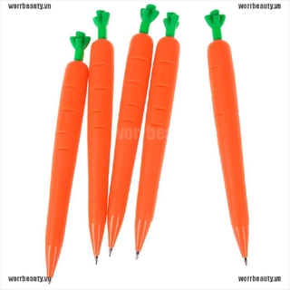 Bộ 2 Bút Chì Cơ Tự Động Bằng silicone Hình Củ Cà Rốt Đáng Yêu