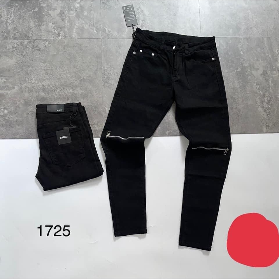 Quần Jean Khóa Gối Rách Thời Trang Nam