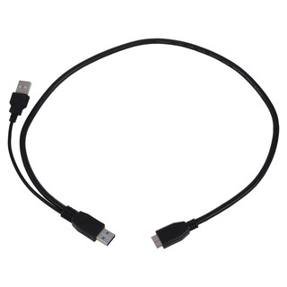 Dây cáp chữ Y cổng USB 3.0 Male sang 2 cổng Micro USB