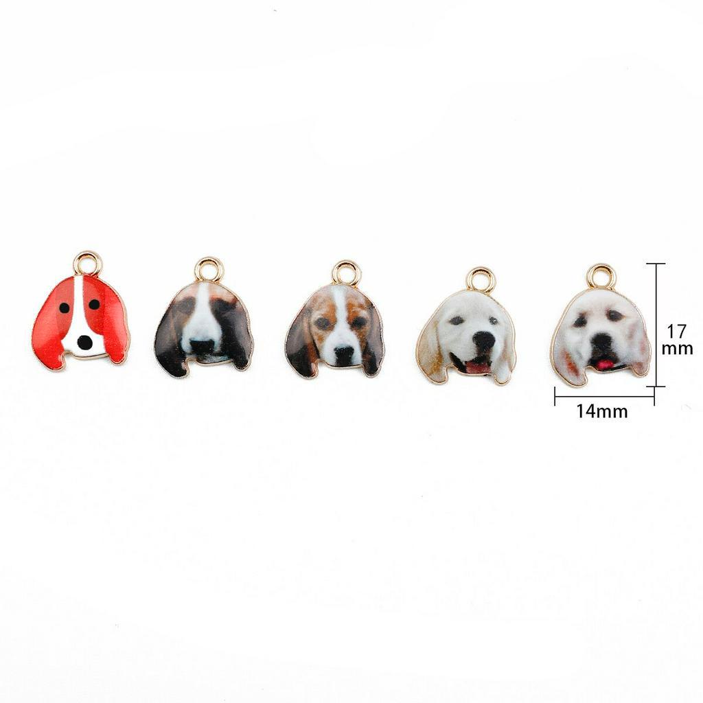 Set 4 mặt vòng cổ Beadia hình chú cún dễ thương