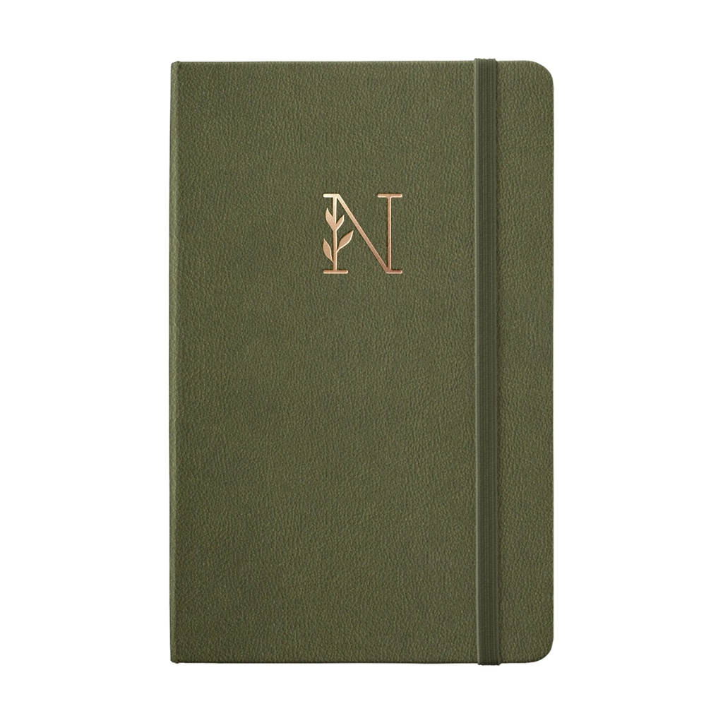 Sổ tay Your Name Letter N bìa da 196 trang